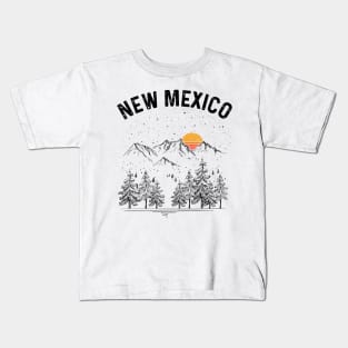 New Mexico State Vintage Retro Kids T-Shirt